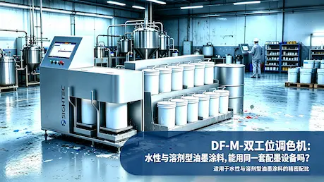 DF-M 双工位调色机：水性与溶剂型油墨涂料，能用同一套配墨设备吗？